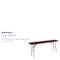 Flash Furniture Folding Training Table Training Table, 72" D X 30" H, 18" W X Melamine, Table Top: Laminate YT-1872-MEL-WAL-GG - alternate 10