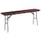 Flash Furniture Folding Training Table Training Table, 72" D X 30" H, 18" W X Melamine, Table Top: Laminate YT-1872-MEL-WAL-GG - alternate 7