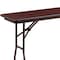 Flash Furniture Folding Training Table Training Table, 72" D X 30" H, 18" W X Melamine, Table Top: Laminate YT-1872-MEL-WAL-GG - alternate 5