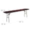 Flash Furniture Rectangle Training Table, Laminate Top, Wood Grain YT-1896-MEL-WAL-GG - alternate 4