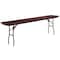 Flash Furniture Rectangle Training Table, Laminate Top, Wood Grain YT-1896-MEL-WAL-GG - alternate 2