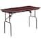 Flash Furniture Rectangle Folding Table, Laminate Top, Wood Grain YT-2448-MEL-WAL-GG - alternate 8