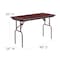 Flash Furniture Rectangle Folding Table, Laminate Top, Wood Grain YT-2448-MEL-WAL-GG - alternate 3