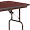 Flash Furniture Rectangle Folding Table, Laminate Top, Wood Grain YT-2448-MEL-WAL-GG - alternate 5