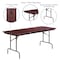 Flash Furniture Rectangle Folding Table, Laminate Top, Wood Grain YT-3072-HIGH-WAL-GG - alternate 4