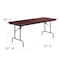 Flash Furniture Rectangle Folding Table, Laminate Top, Wood Grain YT-3072-MEL-WAL-GG - alternate 5