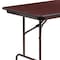 Flash Furniture Rectangle Folding Table, Laminate Top, Wood Grain YT-3072-MEL-WAL-GG - alternate 9