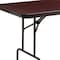Flash Furniture Rectangle Folding Table, Laminate Top, Wood Grain YT-3096-MEL-WAL-GG - alternate 3