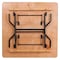 Flash Furniture Square Folding Table, Wood Top, Wood Grain YT-WFFT48-SQ-GG - alternate 10