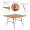 Flash Furniture Square Folding Table, Wood Top, Wood Grain YT-WFFT48-SQ-GG - alternate 7