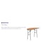 Flash Furniture Half Round Folding Table, Wood Top, Wood Grain YT-WHRFT48-HF-GG - alternate 4