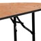 Flash Furniture Half Round Folding Table, Wood Top, Wood Grain YT-WHRFT48-HF-GG - alternate 8