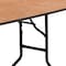 Flash Furniture Half Round Folding Table, Wood Top, Wood Grain YT-WHRFT60-HF-GG - alternate 8