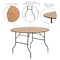 Flash Furniture Round Folding Table, Wood Top, Wood Grain YT-WRFT48-TBL-GG - alternate 5