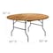 Flash Furniture Round Folding Table, Wood Top, Wood Grain YT-WRFT60-TBL-GG - alternate 3