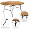 Flash Furniture Round Folding Table, Wood Top, Wood Grain YT-WRFT60-TBL-GG - alternate 4