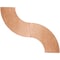 Flash Furniture Serpentine Serpentine Wood Table, 7.25 ft. x 2.5 ft., Wood Top, Wood Grain YT-WSFT60-30-SP-GG - alternate 3