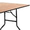 Flash Furniture Rectangle Folding Table, Wood Top, Wood Grain YT-WTFT30X60-TBL-GG - alternate 5