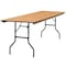 Flash Furniture Rectangle Folding Table, Wood Top, Wood Grain YT-WTFT30X96-TBL-GG - alternate 6