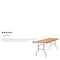 Flash Furniture Rectangle Folding Table, Wood Top, Wood Grain YT-WTFT30X96-TBL-GG - alternate 3