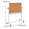 Flash Furniture Cork/Marker Board, 45.25W x 54.75H YU-YCI-001-CK-GG - alternate 10