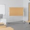Flash Furniture Cork/Marker Board, 45.25W x 54.75H YU-YCI-001-CK-GG - alternate 1