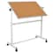 Flash Furniture Cork/Marker Board, 45.25W x 54.75H YU-YCI-001-CK-GG - alternate 7