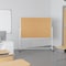 Flash Furniture Cork/Marker Board, 62.5"W x 62.25"H YU-YCI-004-CK-GG - alternate 1