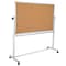 Flash Furniture Cork/Marker Board, 62.5"W x 62.25"H YU-YCI-004-CK-GG - alternate 3