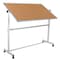 Flash Furniture Cork/Marker Board, 62.5"W x 62.25"H YU-YCI-004-CK-GG - alternate 4