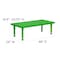 Flash Furniture Rectangle Activity Table, Plastic, Steel, Green YU-YCX-0013-2-RECT-TBL-GREEN-E-GG - alternate 7