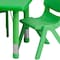 Flash Furniture Rectangle Activity Table, 24 W, 48 L, 23.75 H, Plastic, Steel, Green YU-YCX-0013-2-RECT-TBL-GREEN-R-GG - alternate 5