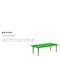 Flash Furniture Rectangle Activity Table, Plastic, Steel, Green YU-YCX-001-2-RECT-TBL-GREEN-GG - alternate 6