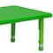 Flash Furniture Rectangle Activity Table, Plastic, Steel, Green YU-YCX-001-2-RECT-TBL-GREEN-GG - alternate 10