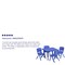 Flash Furniture Square Activity Table, Plastic, Steel, Blue YU-YCX-0023-2-SQR-TBL-BLUE-E-GG - alternate 2