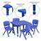 Flash Furniture Square Activity Table, Plastic, Steel, Blue YU-YCX-0023-2-SQR-TBL-BLUE-E-GG - alternate 5