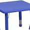 Flash Furniture Square Activity Table, Plastic, Steel, Blue YU-YCX-0023-2-SQR-TBL-BLUE-R-GG - alternate 8