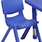 Flash Furniture Square Activity Table, Plastic, Steel, Blue YU-YCX-0023-2-SQR-TBL-BLUE-R-GG - alternate 9