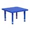 Flash Furniture Square Activity Table, Plastic, Steel, Blue YU-YCX-002-2-SQR-TBL-BLUE-GG - alternate 5