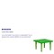 Flash Furniture Square Activity Table, Plastic, Steel, Green YU-YCX-002-2-SQR-TBL-GREEN-GG - alternate 4