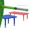 Flash Furniture Square Activity Table, Plastic, Steel, Red YU-YCX-002-2-SQR-TBL-RED-GG - alternate 5