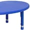 Flash Furniture Kidney Activity Table, Plastic, Steel, Blue YU-YCX-004-2-MOON-TBL-BLUE-GG - alternate 10