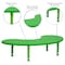 Flash Furniture Kidney Activity Table, Plastic, Steel, Green YU-YCX-004-2-MOON-TBL-GREEN-GG - alternate 4