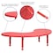 Flash Furniture Kidney Activity Table, Plastic, Steel, Red YU-YCX-004-2-MOON-TBL-RED-GG - alternate 5