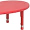 Flash Furniture Kidney Activity Table, Plastic, Steel, Red YU-YCX-004-2-MOON-TBL-RED-GG - alternate 9