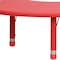 Flash Furniture Kidney Activity Table, Plastic, Steel, Red YU-YCX-004-2-MOON-TBL-RED-GG - alternate 10