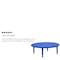 Flash Furniture Round Activity Table, Plastic, Steel, Blue YU-YCX-005-2-ROUND-TBL-BLUE-GG - alternate 3