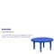 Flash Furniture Round Activity Table, Plastic, Steel, Blue YU-YCX-007-2-ROUND-TBL-BLUE-GG - alternate 2