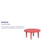 Flash Furniture Round Activity Table, Plastic, Steel, Red YU-YCX-007-2-ROUND-TBL-RED-GG - alternate 3