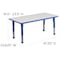 Flash Furniture Rectangle Activity Table, Plastic, Steel, Grey YU-YCY-060-0034-RECT-TBL-BLUE-GG - alternate 5
